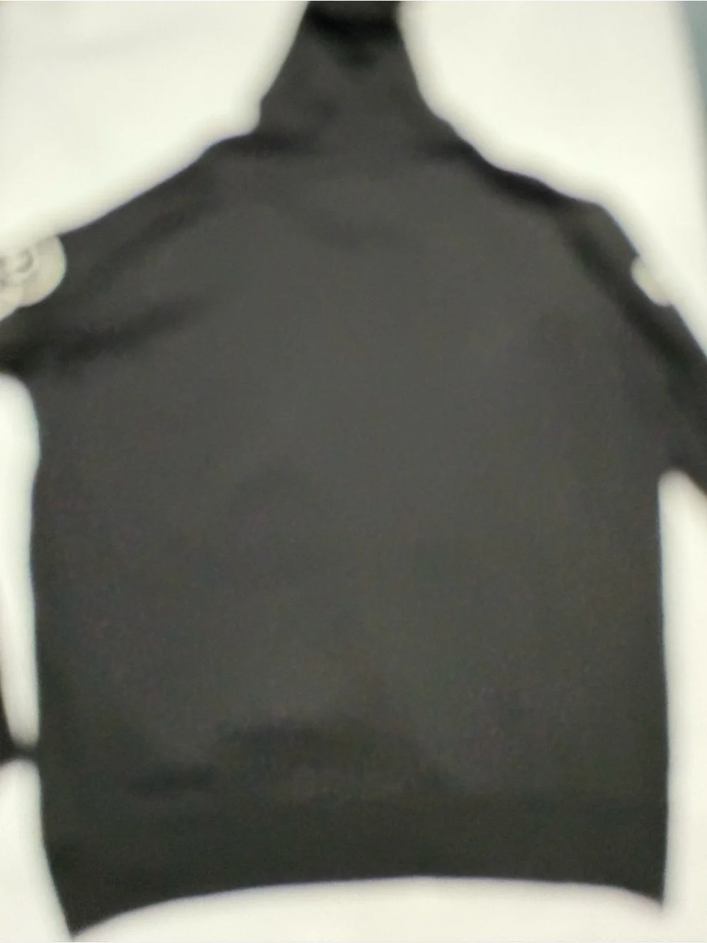 True Religion Black Hoodie with White Sleeve Logos